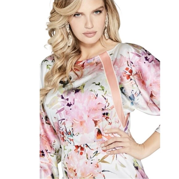 Guess Marciano Petal Perfection Floral Mini Dress Size L Worn Once - Picture 7 of 10